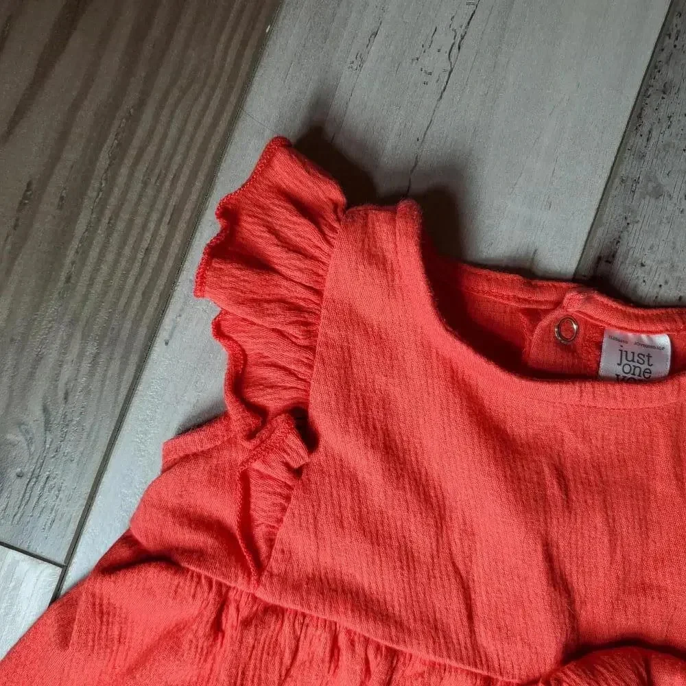 2pc Red Just One You made by Carter's Size 6m Gauze Baby Girl Outfit